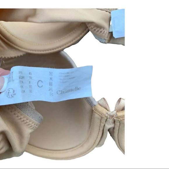 Chantelle bra lined tan bundle size 32 C - Picture 5 of 7